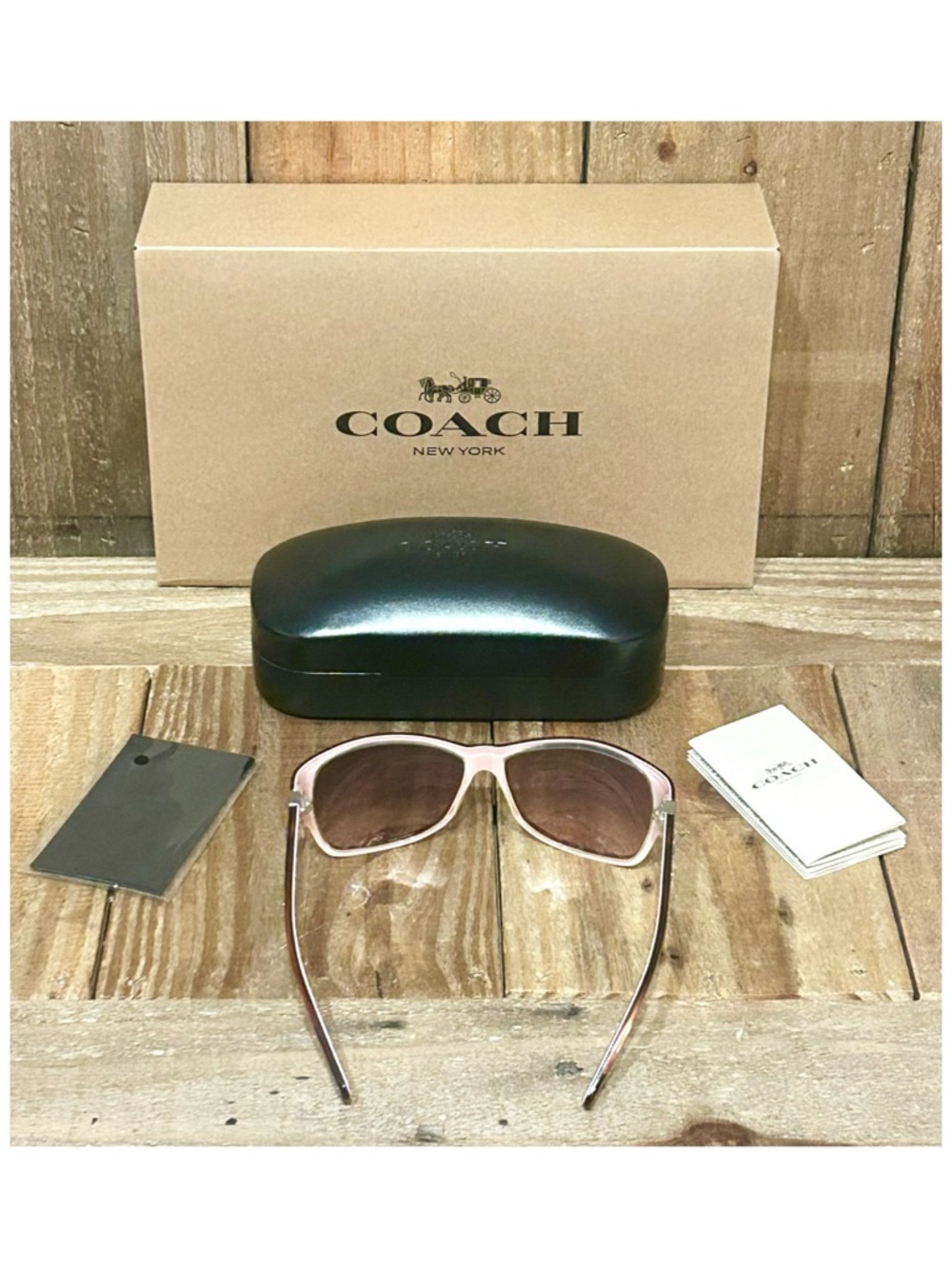 Coach Allie S460 Sunglasses with Hard Case, Cleaning Cloth & Free Gift Box. - Picture 12 of 16